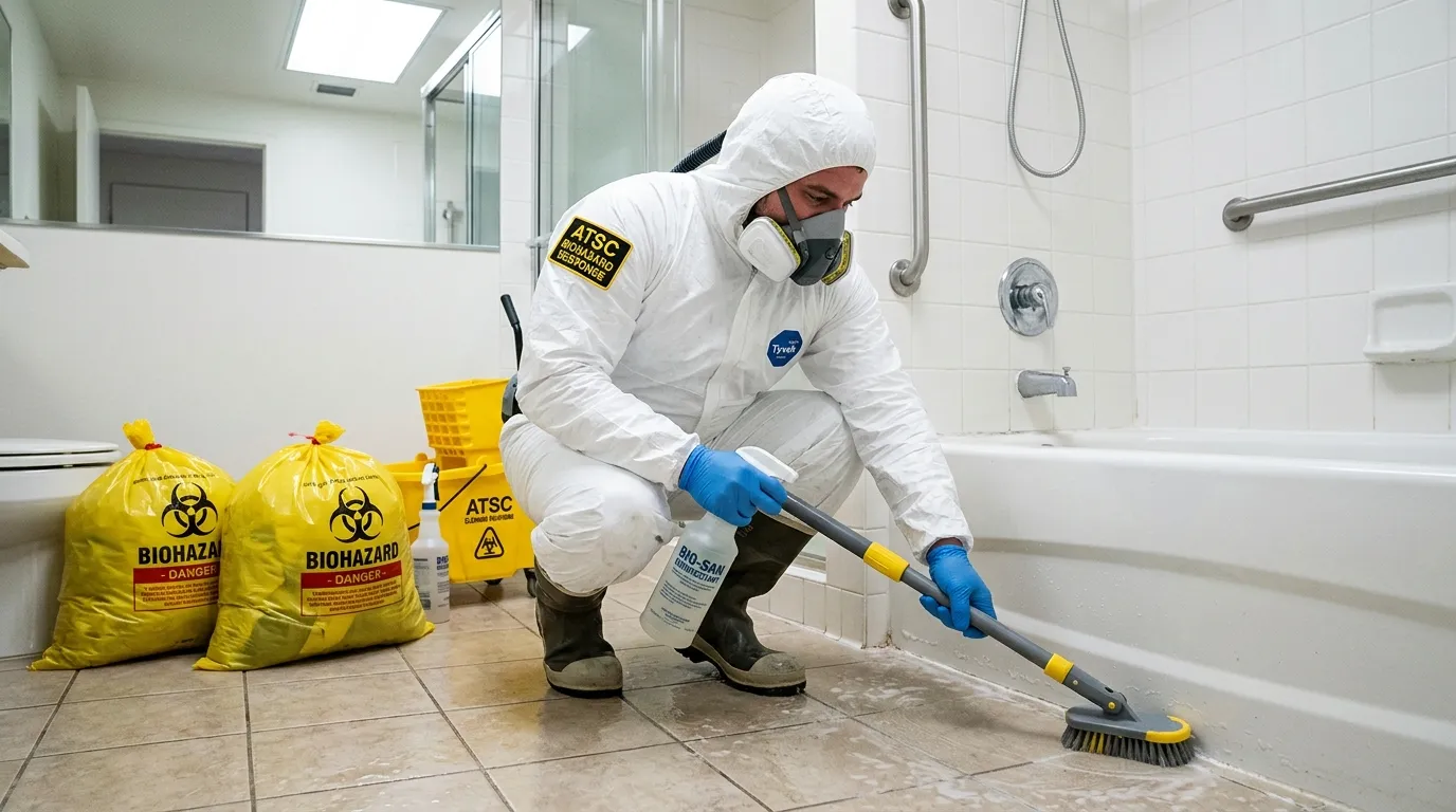 Decontamination equipment deployed for Blood Cleanup in Stone Mountain